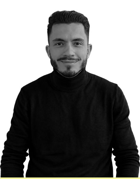 Photo professionnelle en noir et blanc de Mathieu Betton, webdesigner en freelance à Nantes.